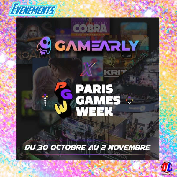 Gamearly annonce sa présence à la Paris Games Week 2025