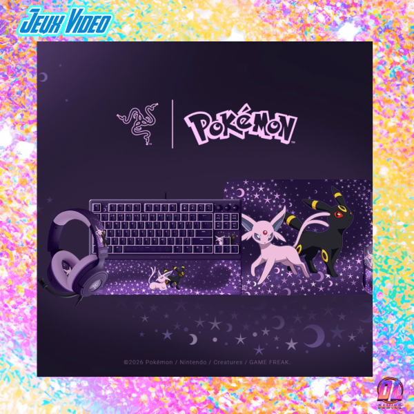 Razer lance la collection Pokémon Mentali & Noctali : prix, accessoires et disponibilité de cette édition collector