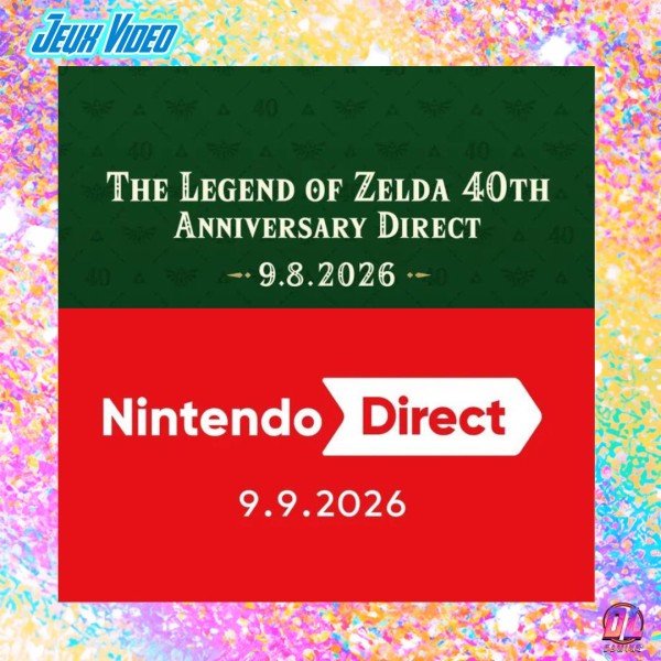 Nintendo Direct : deux présentations annoncées les 8 et 9 septembre 2026 à 16h