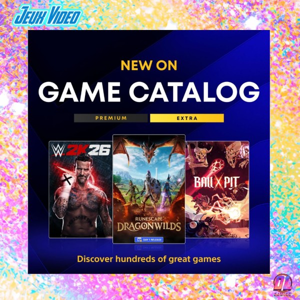 PlayStation Plus : les jeux du catalogue de septembre 2026 dévoilés avec WWE 2K26, RuneScape et Ball x Pit