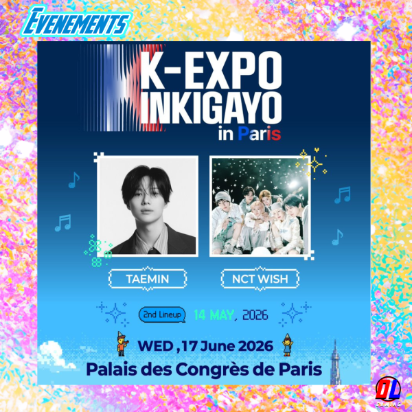 TAEMIN et NCT WISH enflamment Paris pour le K-EXPO INKIGAYO 2026